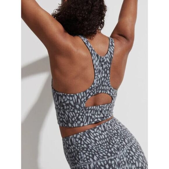 NWT VARLEY Let's Move Harris Sports Bra Sz XS Petrol Motion Speckle - Picture 3 of 6